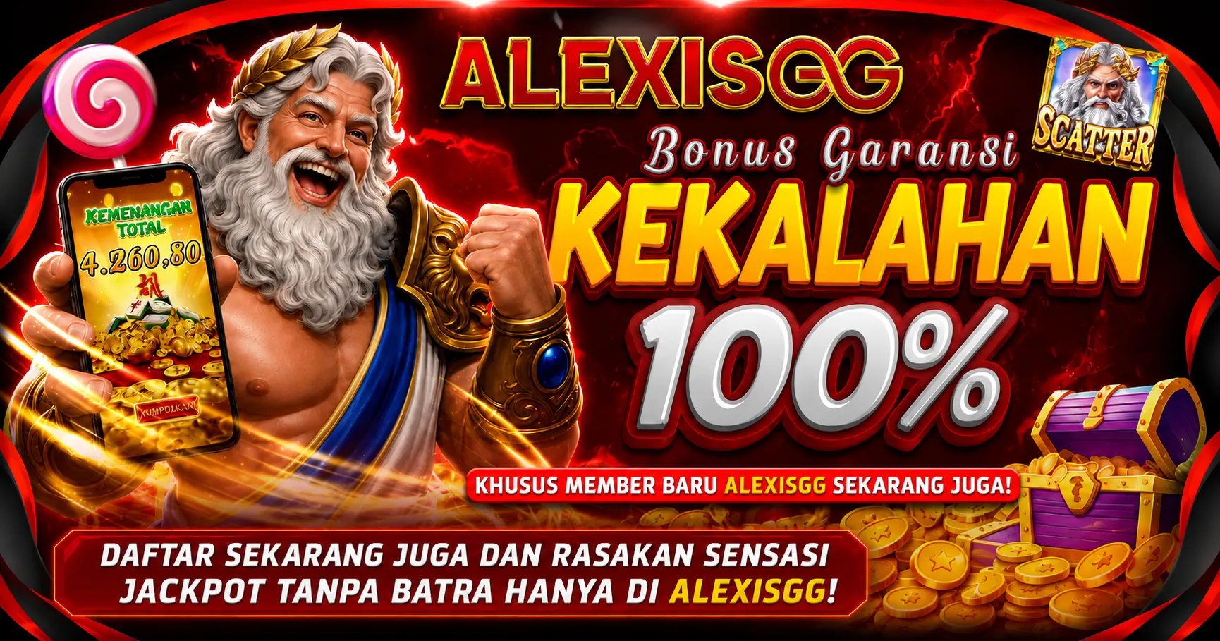 GARANSI KEKALAHAN NEW MEMBER 100%